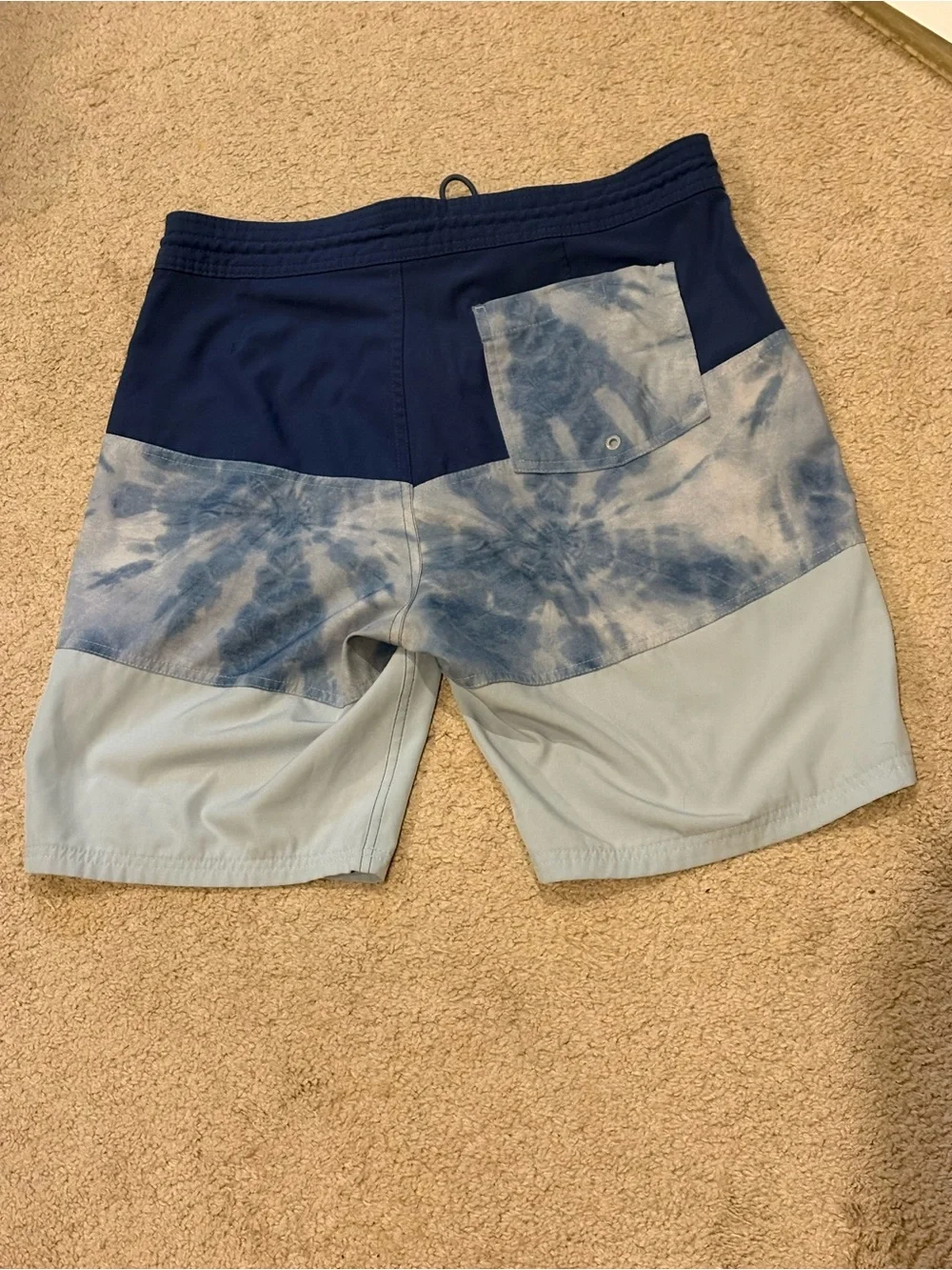 Old Navy Men's Colorblock Blue Board Shorts Swim Trunks Size M
